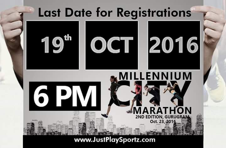 JustPlaySportz's tweet photo. Lst Chnc 2 get Rgstrd 4 MCM 2nd Ed
Rgstr now: https://t.co/qZFJggOutK
#महारीदौड़MillenniumCityदौड़
#FasterLonger https://t.co/KIFK55j71G