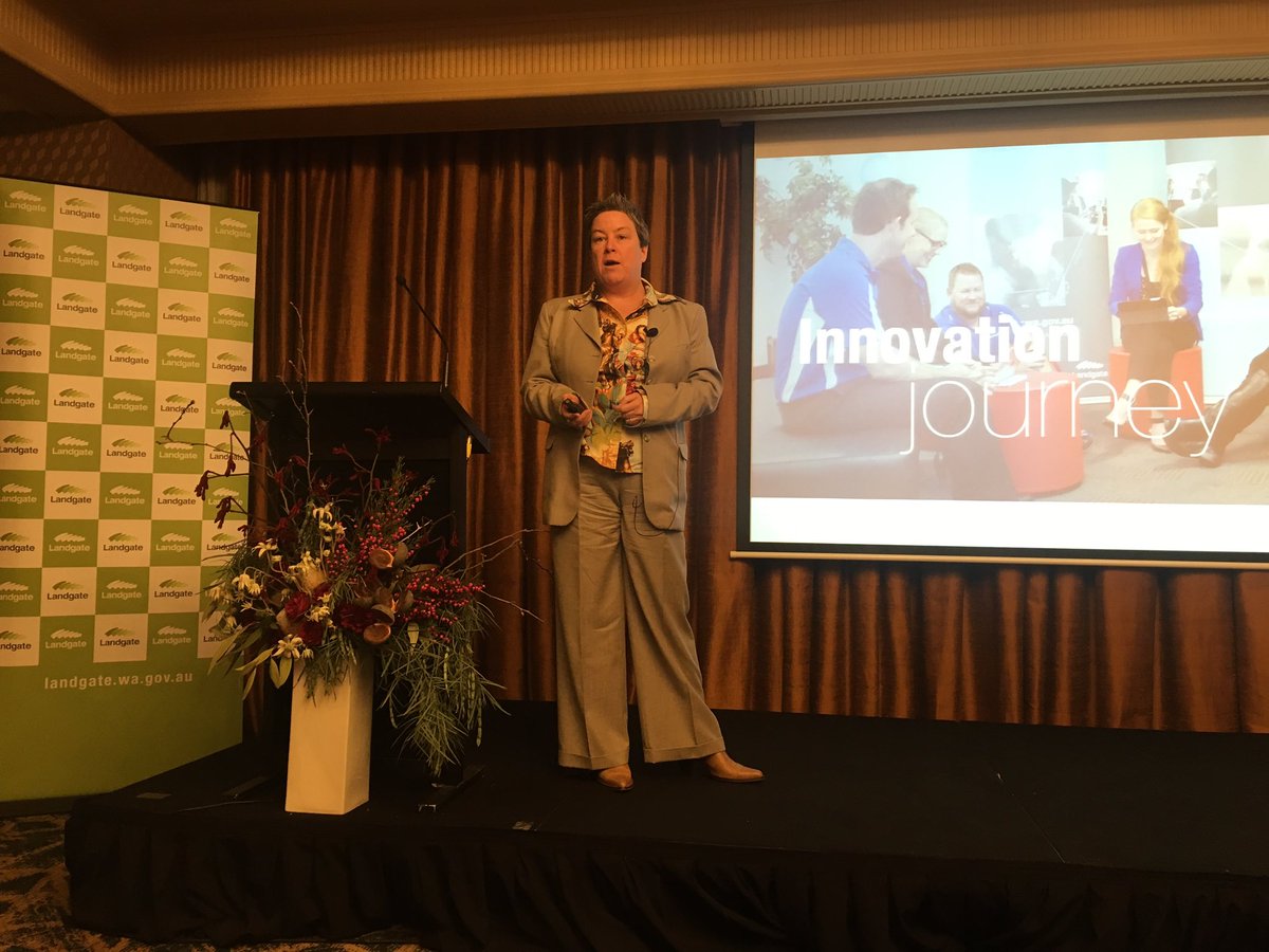 clairevmadden's tweet photo. Great hearing about prioritising a culture of innovation at @Landgate #ROTCPerth https://t.co/tbweE29LIq