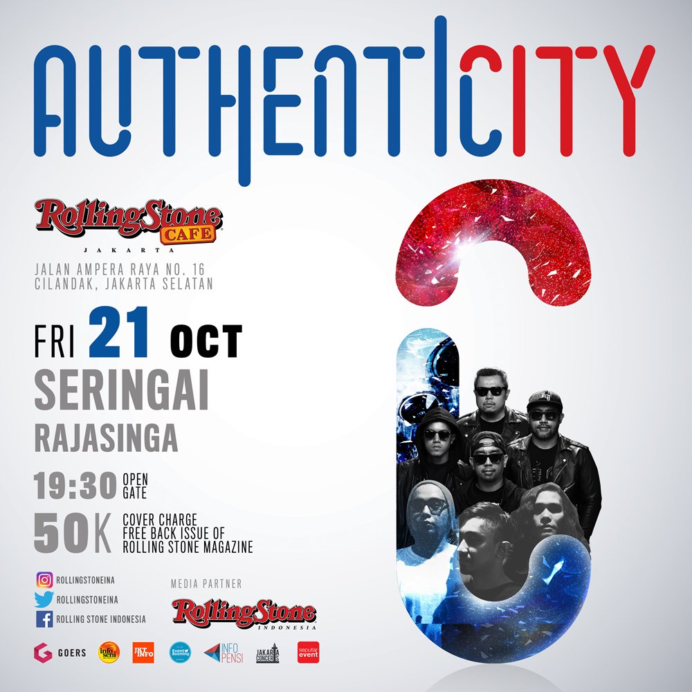 SERINGAI dan RAJASINGA bergabung di #RSIMusicSeries #AuthenticityID untuk tampil di Konser <a href="/Authenticity_id/">#AuthenticityID</a> 21 Okt! bit.ly/2eaoHZH