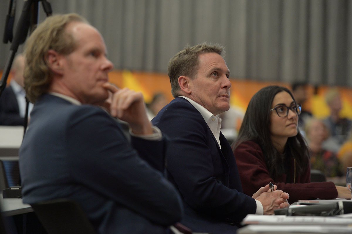 sandraarico's tweet photo. Awesome shot from @RMIT #Fastrack2016 @ANZ_AU Pitch Night last night of judges deliberating! Look at those faces! @PeterDaltonMelb @ccsanzy https://t.co/2o41l9Fazu