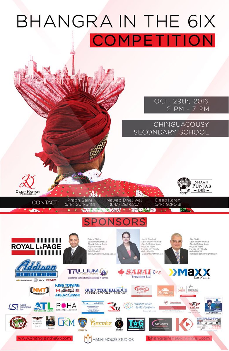 Good luck to Deep Karan for <a href="/bhangraInthe6ix/">Bhangra In The 6ix</a>  @ddeepkkaran #BhangraInthe6ix