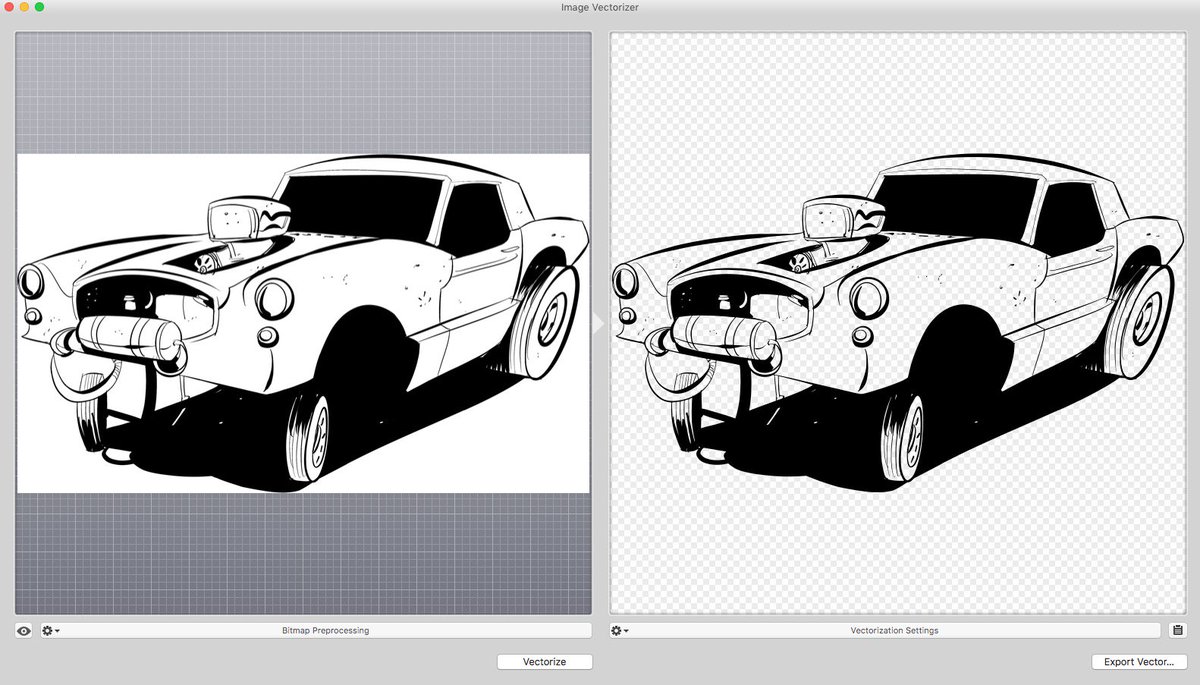 pcweenies's tweet image. Whoa! Seriously impressed by Image Vectorizer for the Mac. Super fast raster &amp;gt; vector converter -and only $5, too!