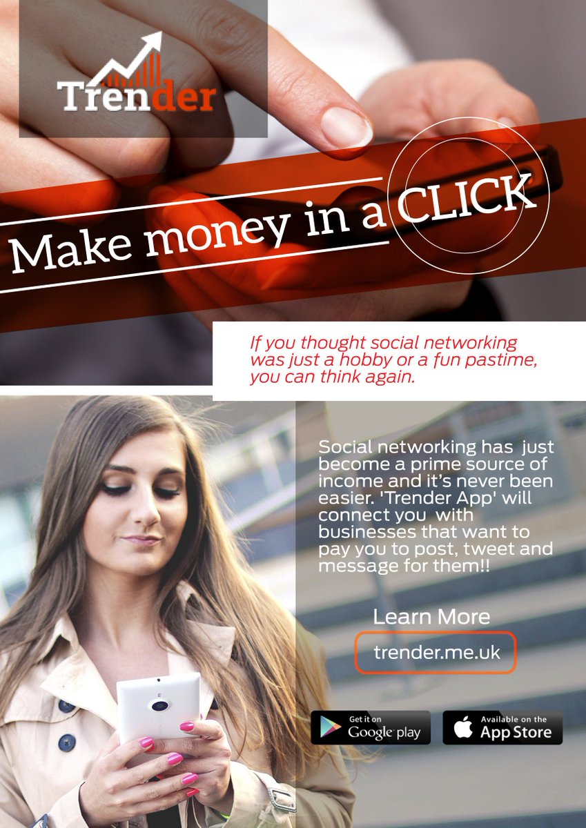 HannahRBarnett's tweet image. #trenderapp #makemoney #milionare #trendit #makemoneyfromhome
trender.me.uk @trenderltd