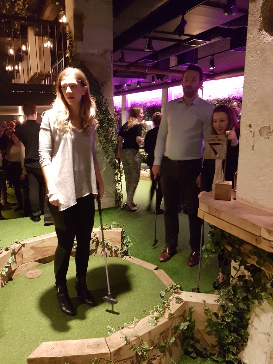 Awesome Entrepreneurs Guild event at Swingers Crazy Golf thank you for organising Tom Pippa and Duncan #G_Entrepreneurs