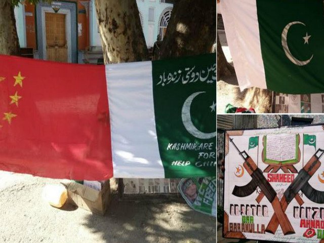 ETVBharatEng's tweet photo. #ChineseFlags recovered from #Terror hideouts; 44 held #Baramulla #KashmirUnrest
https://t.co/aaKnot1W8g https://t.co/jTUvMyvBRm