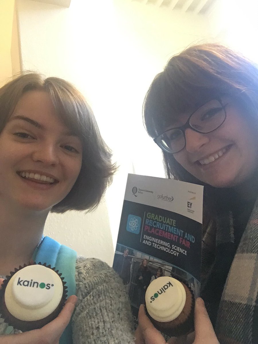anonaweir's tweet photo. Graduate recruitment and placement fair at @QueensUBelfast today - so nice to see @KainosSoftware again! https://t.co/HmMdLFQzH0