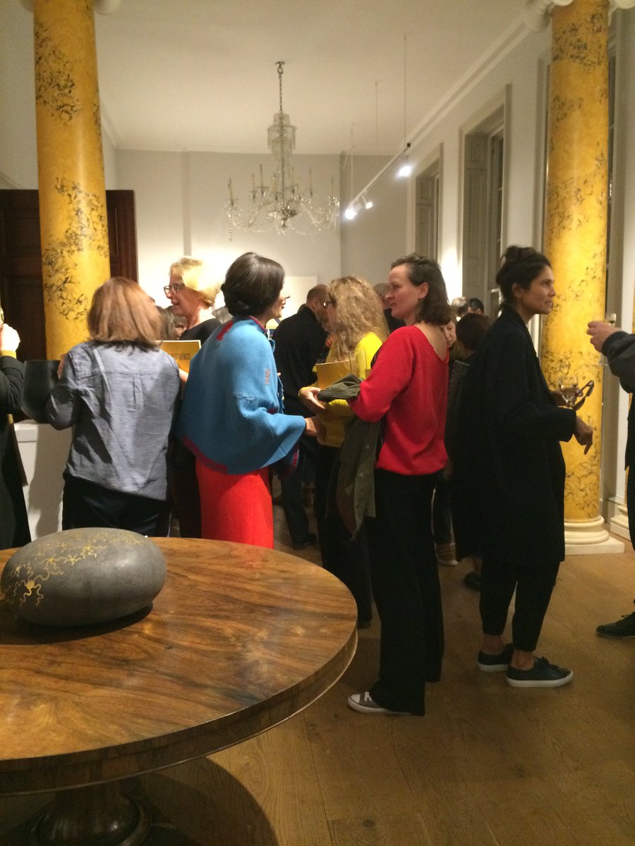 osearsgallery's tweet photo. Full house at #InResidence2016 Curator's evening w Brian Kennedy. See Mr @peterting Trustee of @CraftsCouncilUK beside work by #dianearbus https://t.co/TEhT6oGDXI