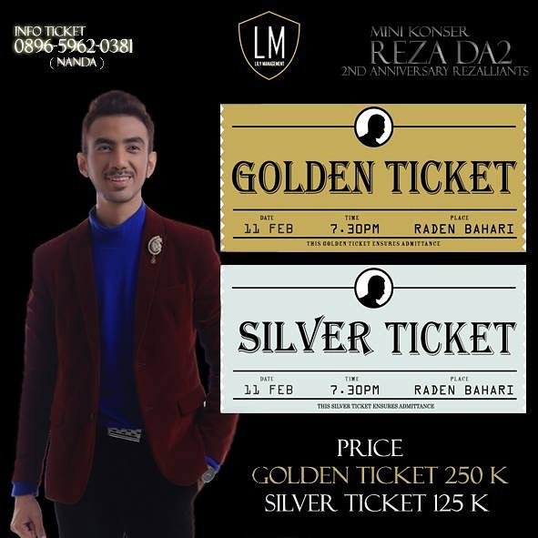 Info &amp; tiket; 
*089659620381 (Nanda ) wa/sms only 
TIKET TERBATAS!!!!  

#roadto2ndanniversaryrzl
#MiniKonserREZZAKA
