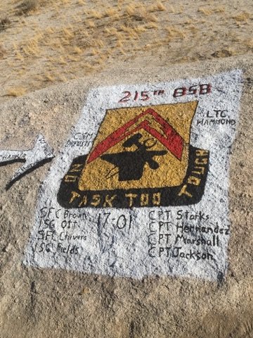 HammondCol's tweet photo. 215th Brigade Support Battalion at painted rock Fort Irvin California. No task to tough !!!! https://t.co/2lgtWLxizJ