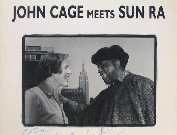openculture's tweet photo. Hear the One Night Sun Ra &amp; John Cage Played Together in Concert (1986) https://t.co/rHfq4Zsuai https://t.co/VqY4OmitV4