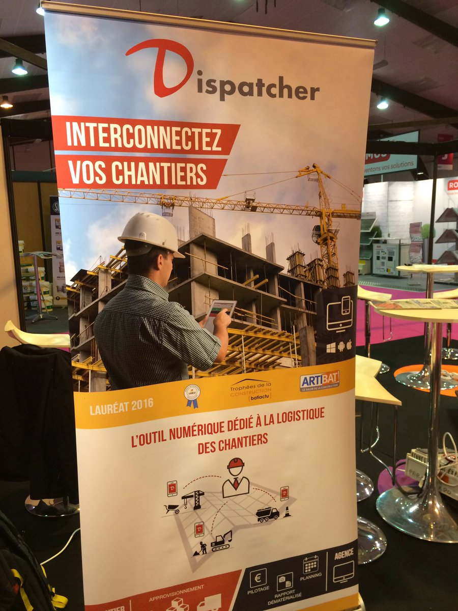 dispatcher_pro's tweet image. Venez rencontrer @dispatcher_pro Hall 2 - espace start up - au salon @artibat2016 !