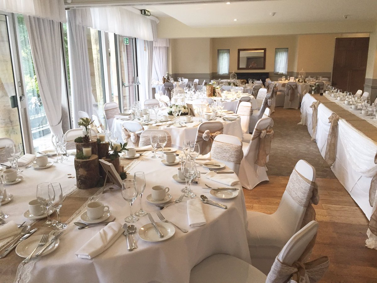 wuavd's tweet photo. First time dressing @Whirlowbrook with a beautiful #rustic theme #hessian #lace #logs #rusticwedding #wedding #bridetobe https://t.co/BYNVwAHBkH