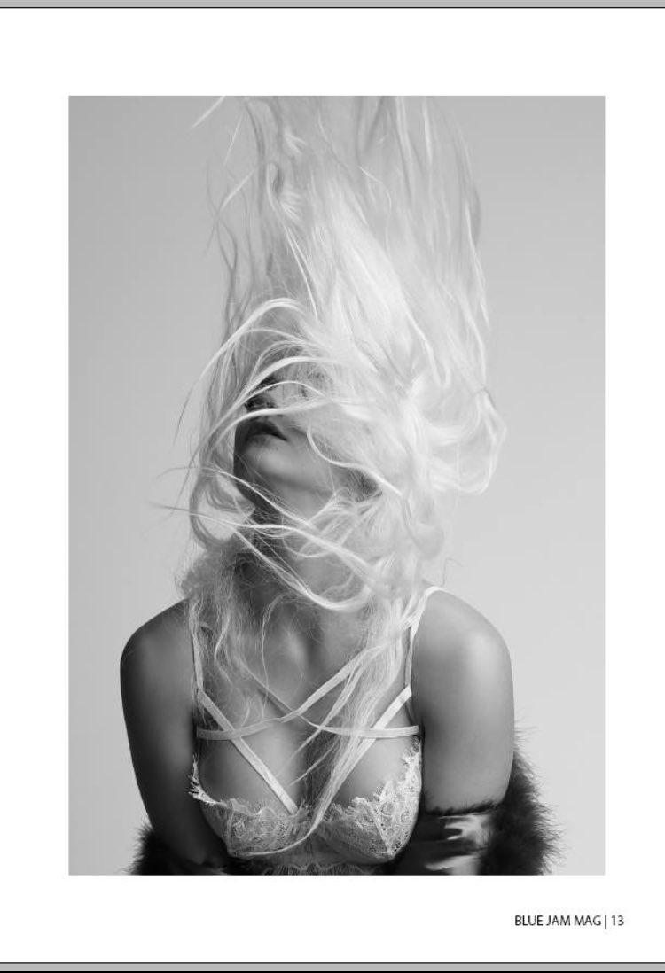 AliciaConder's tweet photo. My shot in the @BlueJamPro #magazine ! Everyone loves a #hair flick wearing @AnnSummers https://t.co/oqidIO0Q0z