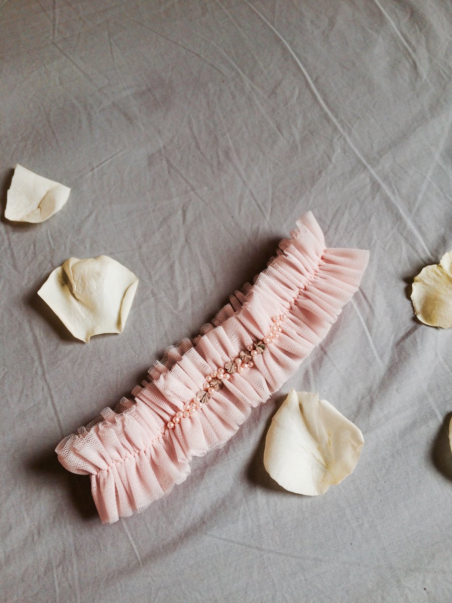 LSOFinery's tweet image. One of two brand new #palepink #garters we just added to our @Etsy store!
