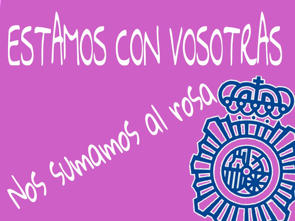 policia's tweet photo. SIEMPRE con todas las luchadoras y con sus familias... 💪👱👩👧👵 ¡Esta batalla la vais a ganar!! #súmatealrosa #DiaContraelCancerdeMama https://t.co/ExQSgeRQ7u