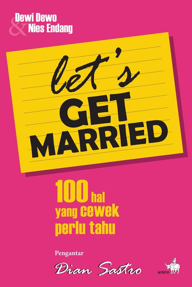 BukuKOMPAS's tweet photo. #TheFirst5Years adalah buku ttg 100 hal yang istri perlu tahu, ditulis oleh penulis #LetsGetMarried : Dewi Dewo dan Nies Endang. https://t.co/Wjszn807aU