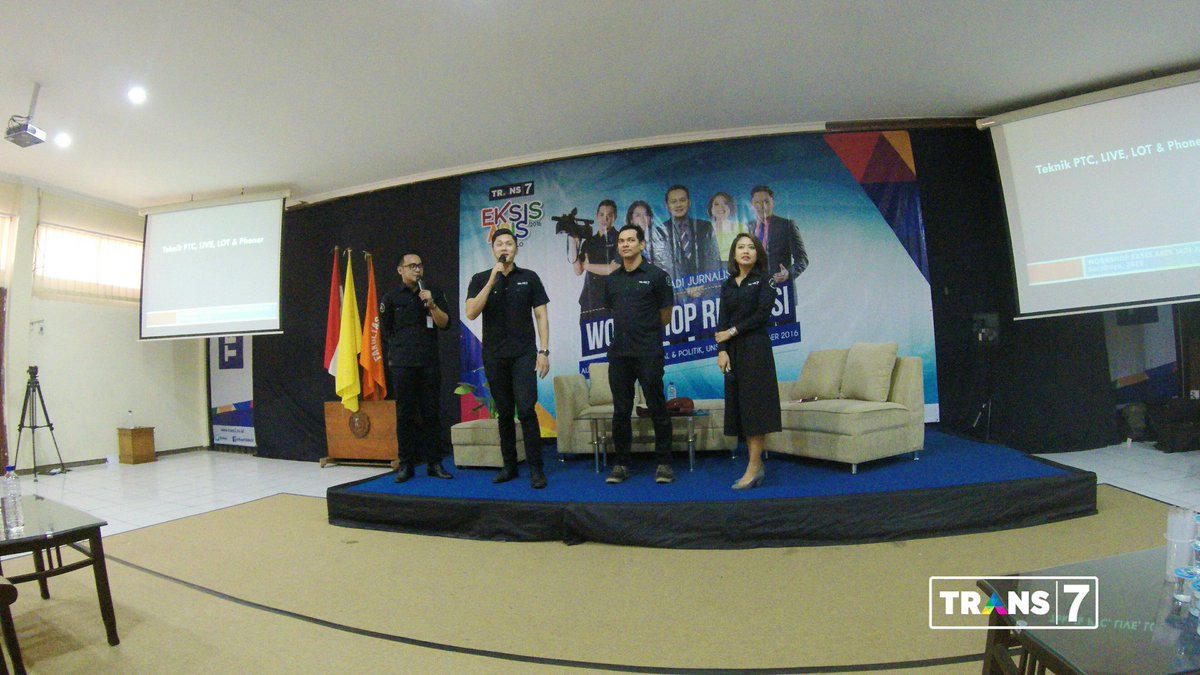 Belajar ttg menjadi jurnalis, di #WorkshopRedaksi7 peserta juga dpt sesi sharing bersama news presenter TRANS7.