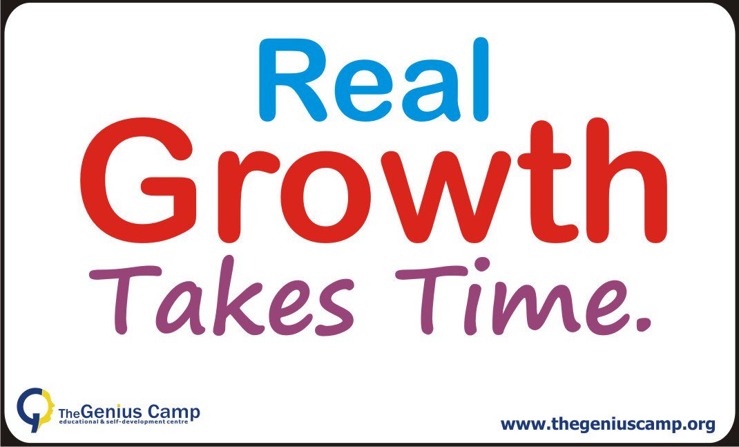 thegeniuscamp_'s tweet image. Genuine growth takes time! Nothing of value  suddenly grows up. It must go through the process of...read more at:thegeniuscamp.org/blog