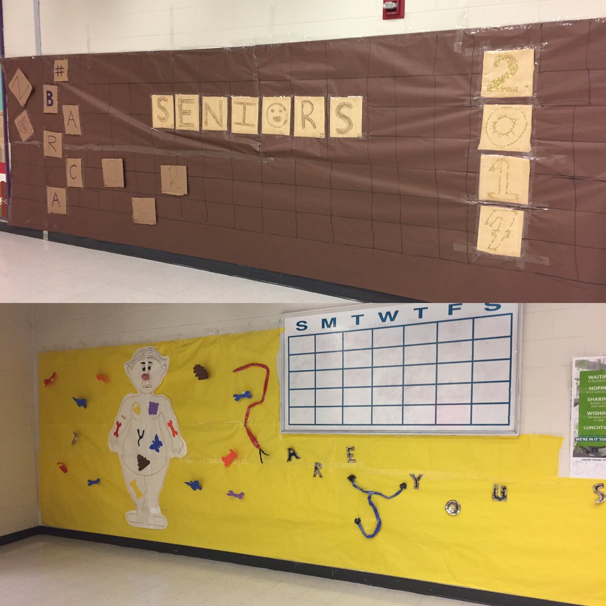 NNPSWoodside's tweet photo. #senior halls are decorated as board games! #homecoming #halldecorating https://t.co/e6eGmuW43W