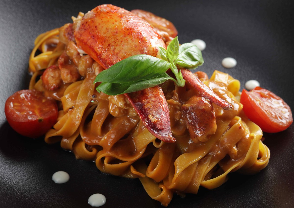 gourmetuae's tweet photo. Thinking of somewhere to go for lunch? Why not head to the revamped BiCE Dubai at Hilton Dubai Jumeirah Beach for this lobster fettuccine? https://t.co/31PJ3hcrQR