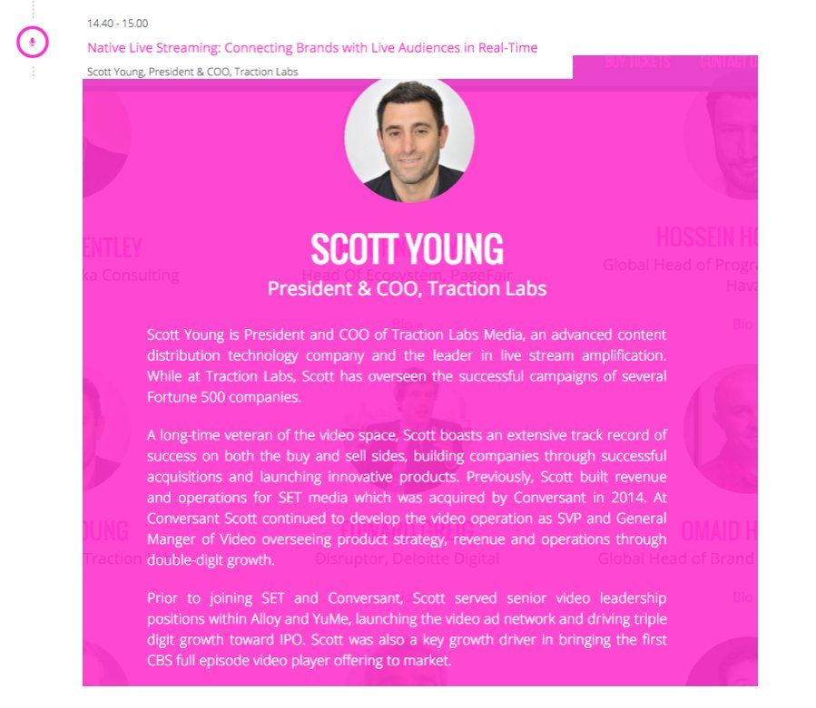Honored to be speaking today: "Native Live Streaming: Connecting Brands With Live Audiences in Real-Time" in London newvideofrontiers.com