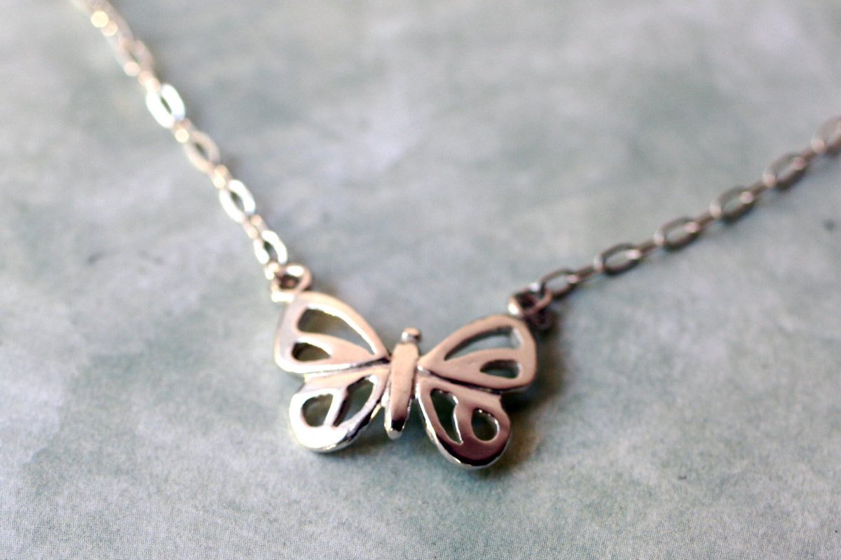 capcitycrafts's tweet photo. Petite Modern Sterling Silver Butterfly Necklace, Handmade … https://t.co/Idirl43oUN #silverjewelry #SilverNecklace https://t.co/N1B5b4U8D7