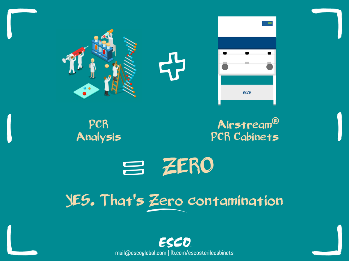esco_laminar's tweet photo. Better protect than repeat the whole process. Protection guaranteed by Airstream PCR Cabinets #EscoCares #PCRTechnology https://t.co/cz1ug3EM7z