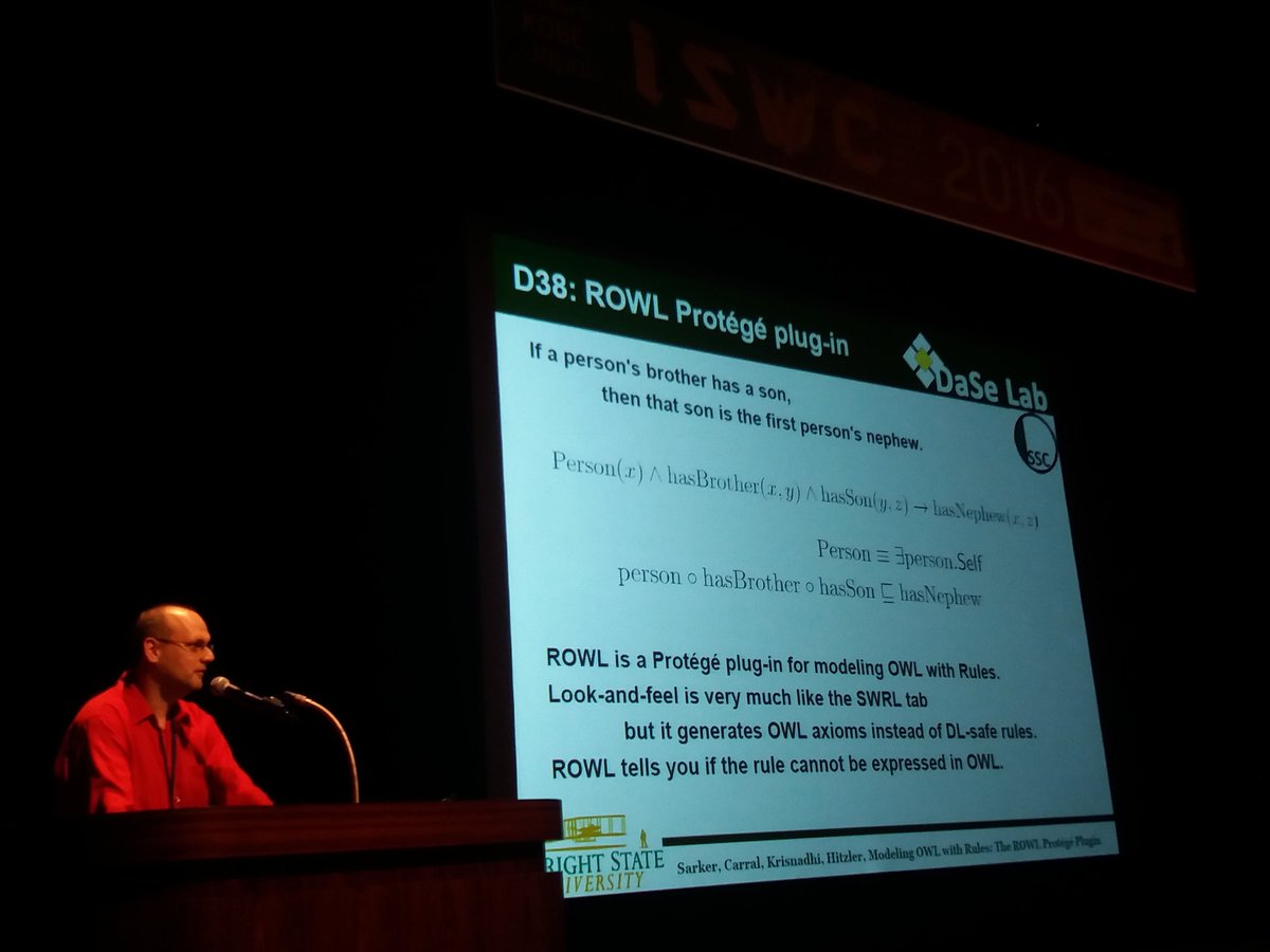 DaSeLab's tweet image. ROWL - Demo 38 #iswc2016