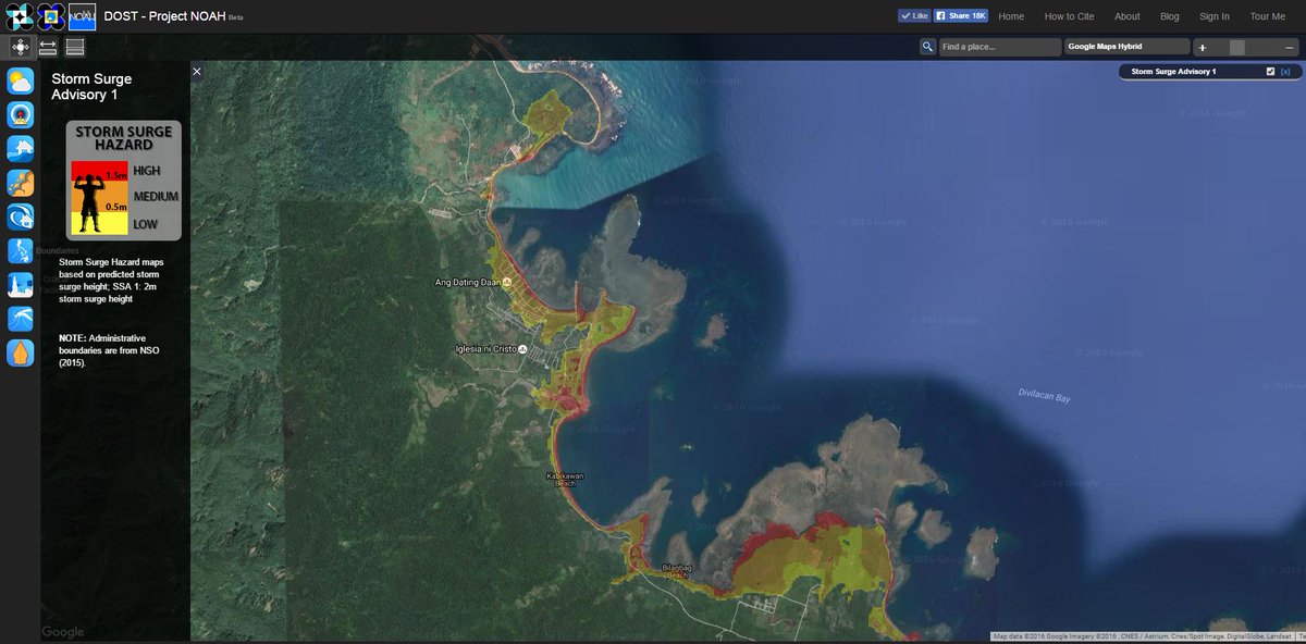 nababaha's tweet photo. Latest storm surge advisory for #Maconacon, Isabela for #LawinPH according to #ProjNOAH. For more details, pls check https://t.co/CYVhXz7usX https://t.co/oWTaMOR4UL
