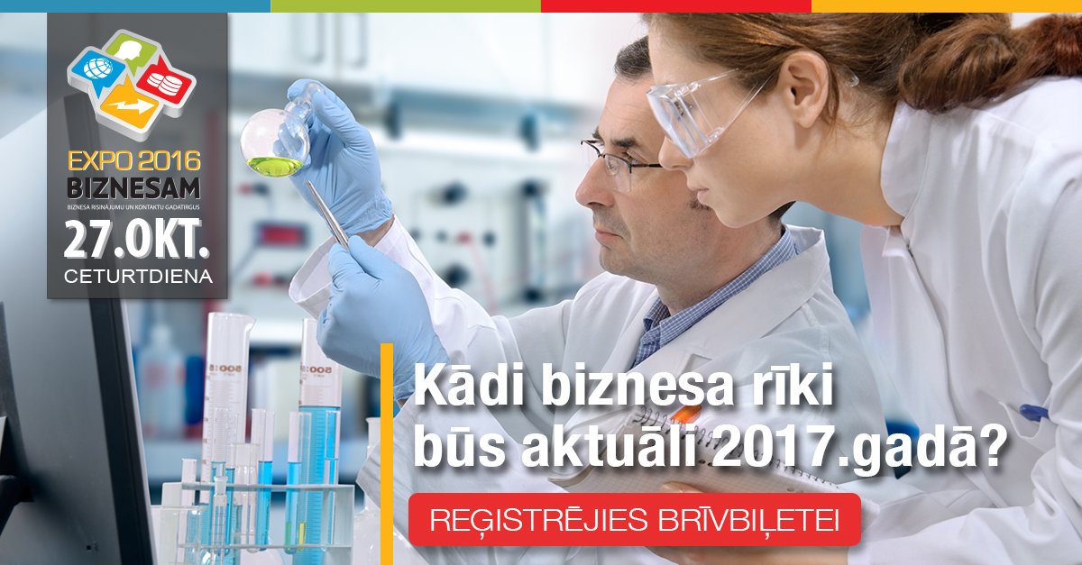 EXPOBIZNESAM's tweet photo. Vēl var paspēt! Ja ieteiksi kolēģiem vai biznesa partneriem, saņemsi brīvbiļeti uz #expobiznesam Reģistrējies: https://t.co/ZvLnACcoHt https://t.co/DkmBX7skh7