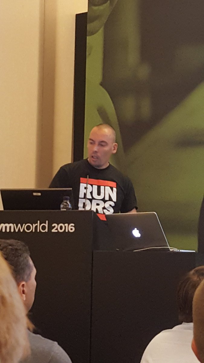 LFoverskov's tweet photo. Have been looking very much forward to this session @FrankDenneman #VMWonAWS #VMworld #RunDRS https://t.co/nIbOvmt03a