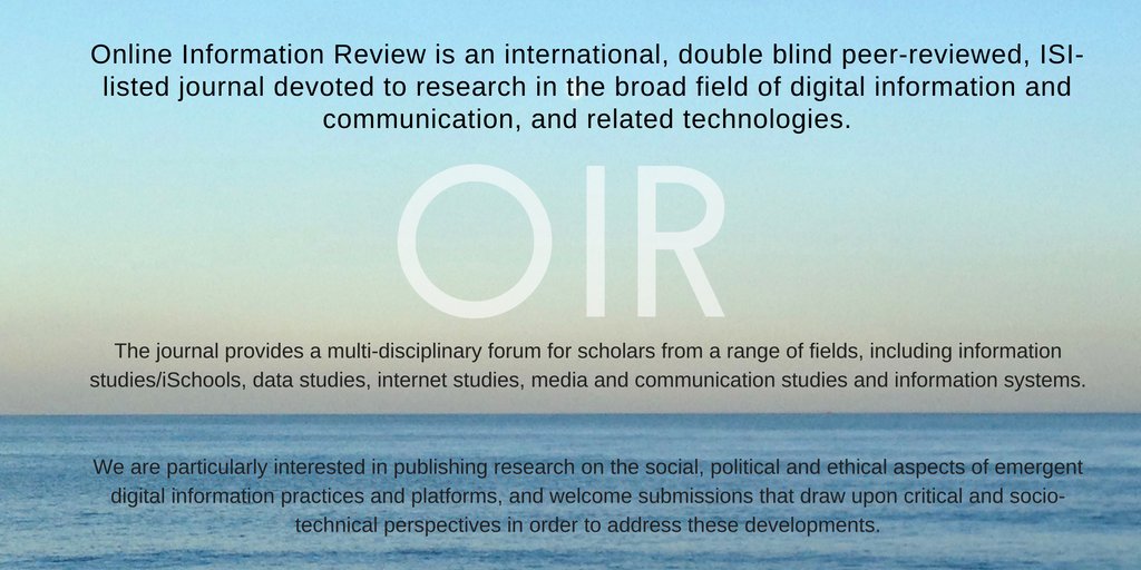 OIR journal tweet media