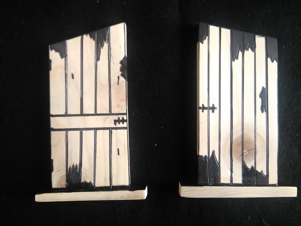 Troll gates for when fairy doors just won't do. For sale at endgrainwoodturning.com