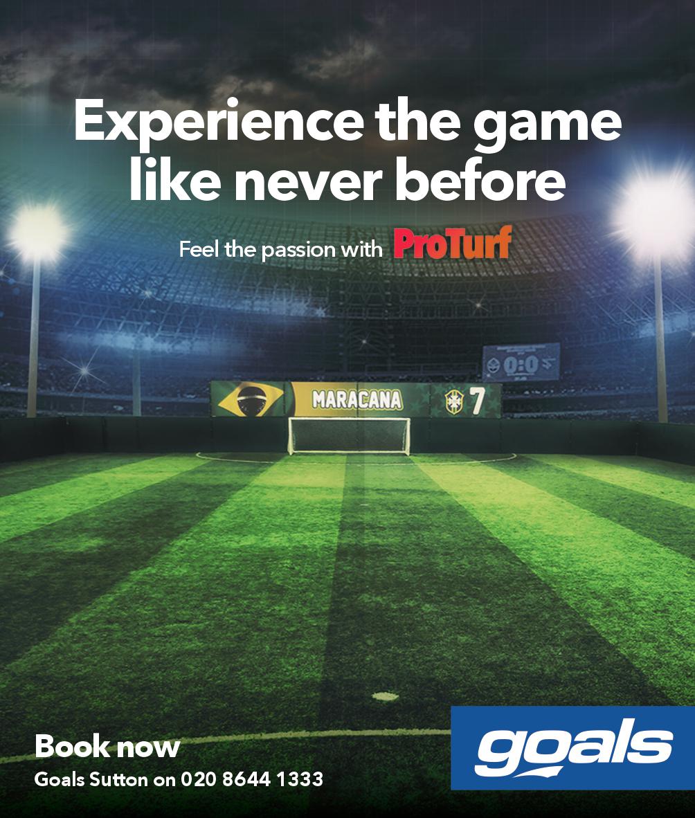 surreyfa's tweet photo. Half term is approaching! Experience the #ProTurf pitches at @goals_sutton this October at the Maracana #ExperienceTheGame https://t.co/p44oeHiVGs