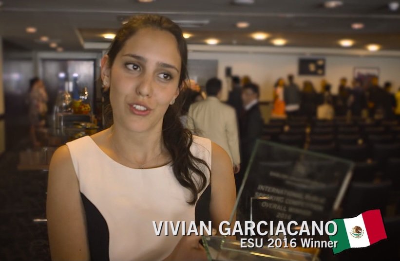 Embamexru's tweet photo. Kudos to Vivian GarciaCano from #Mexico for winning @theESU 36th International Public Speaking Competition #IPSC2016 https://t.co/sOwYMwbDt3 https://t.co/8oX9jNtwW2