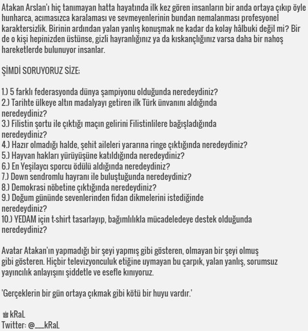___kRaL's tweet photo. Birinin ardından yalan yanlış konuşmak ne kadar da kolay hâlbuki değil mi?
Doğruları unutmadınız mı?
ŞİMDİ SORUYORUZ SİZE;👇👇 @atakanarslan https://t.co/e3x8KJ8fqP