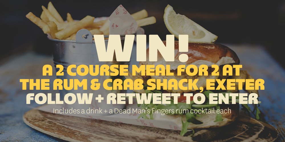Ain't no lunch like a #free #crab lunch - LISTEN UP #EXETER! - Follow + RT for your chance to #win WAHOOOO!
