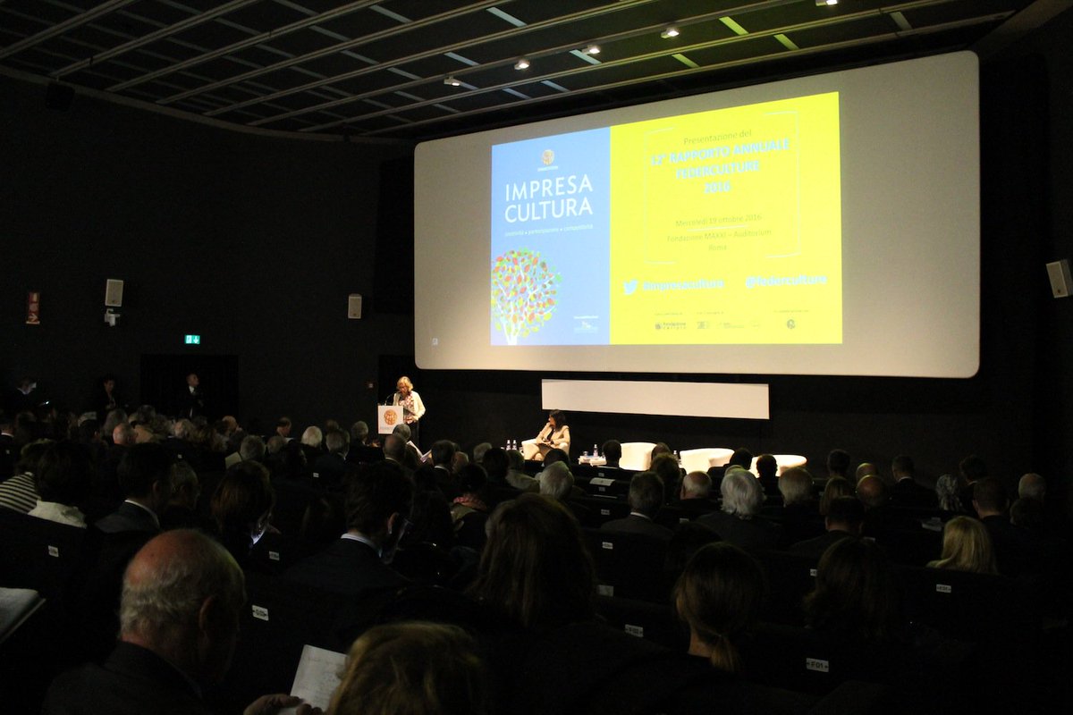 Museo_MAXXI's tweet photo. "La cultura è l'unica droga che crea indipendenza", ricorda @GioMelandri alla presentazione del 12° Rapporto @Federculture #ImpresaCultura https://t.co/PIPrgHMUcM