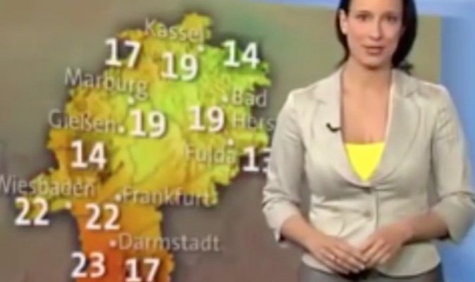 Weather Girl Accidentally Viral Suffers Wardrobe Malfunction Air