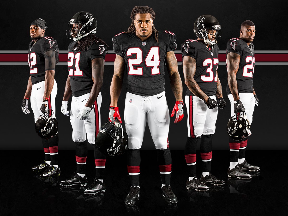 atlanta falcons black jersey