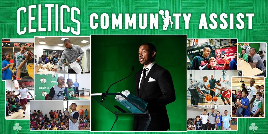 Congratulations to @Isaiah_Thomas! He received the 2016 Community Champion Award ☘️ https://t.co/YkOjLw43dp