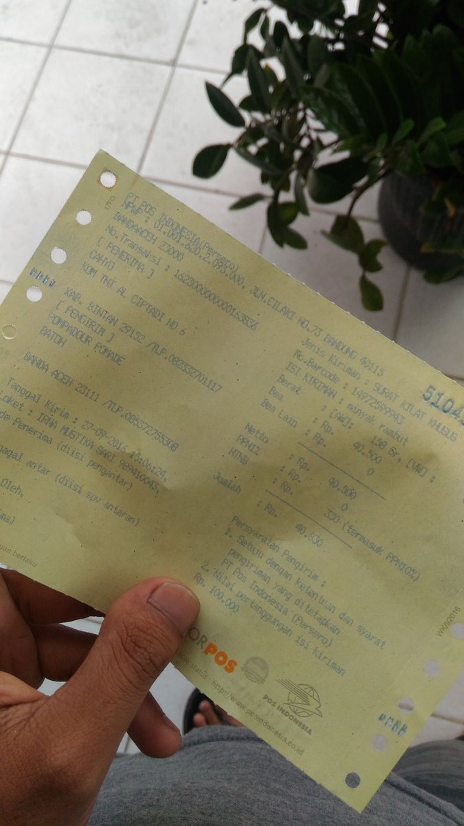 #BigThanks!!
Shiping a/n : Cahyo
Alamat : Komplek TNI Al-Ciptadi No. 6 Kel. Tanjung Uban, Kec. Bintan Utara, Kab. Bintan, Kep. Riau