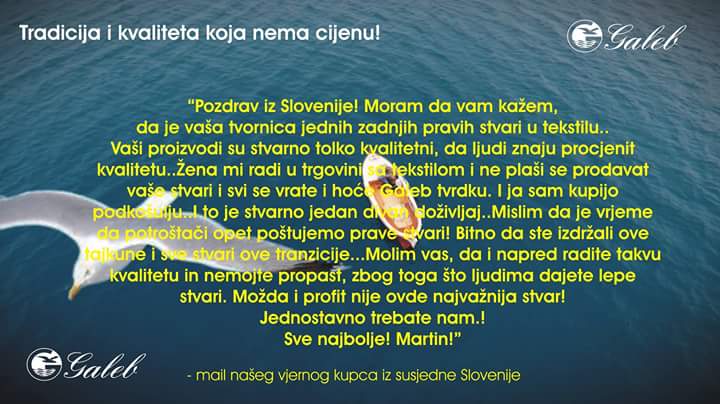 Najljepši poklon za 65. rođendan!

Hvala Vam!

Vaš Galeb Omiš
