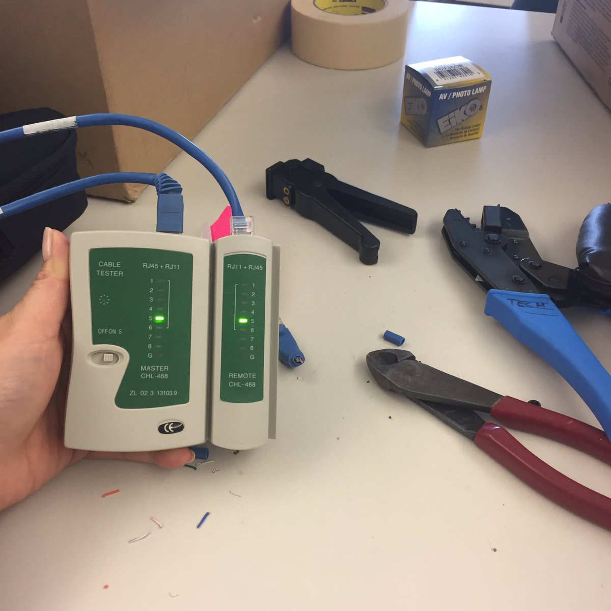 tashatech_sesd's tweet photo. It was nice to work on something other than a CB. Fixed a cable. It's been a while, but I did it. Woo! https://t.co/57IbZqT4Em
