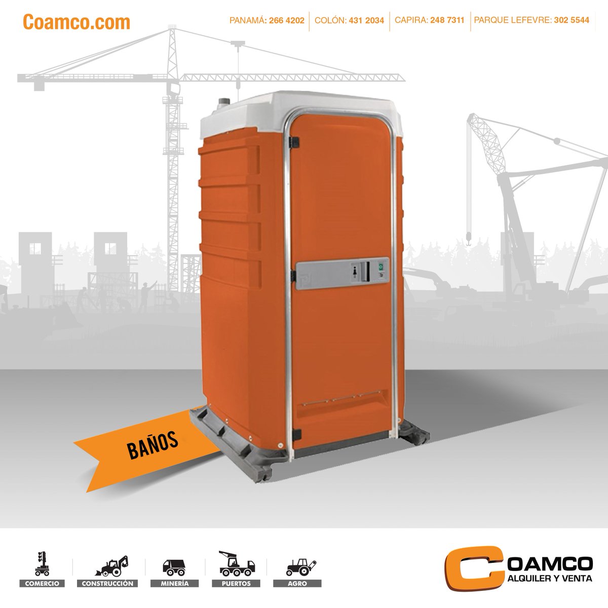 CoamcoPanama's tweet photo. En #Coamco tenemos baños portátiles disponibles para alquilar. Cotiza ahora llamando al 266-4202 #TuEquipoDeConfianza https://t.co/lqy46A4PQj