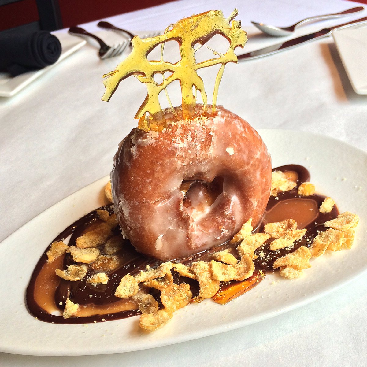 ForteJamestown's tweet photo. The stuff dreams are made of! This #LoadedDonut is at #ForteJamestown #TasteJTNY #DeliciousDesserts #FancyDonut https://t.co/y5M2YbvjDf
