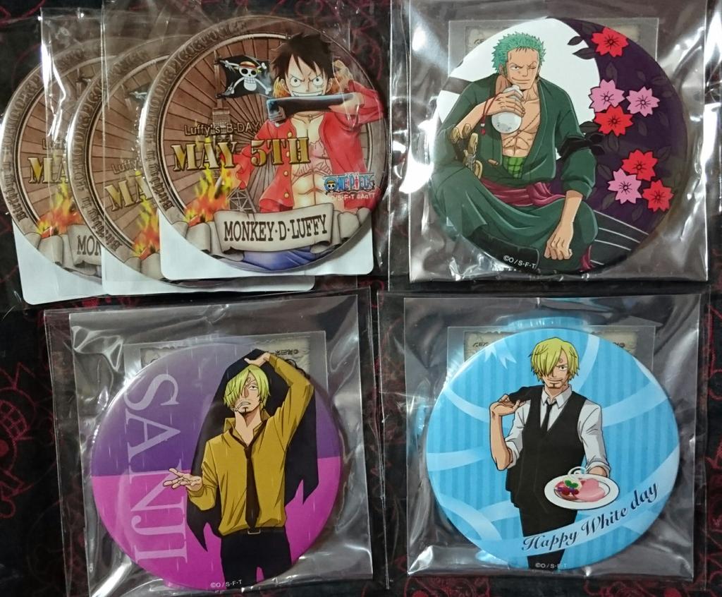 美鈴 交換 ワンピース 輩缶バッジ 提供 バラティエ サンジ ゾロ ワンピースタワーバースデー ルフィ16 脱出頂上戦争 エース ルフィ ロー Usj名言 Asl エース 希望 エース Beast エンジン 原作コレクション その他ツイートの缶バッジ