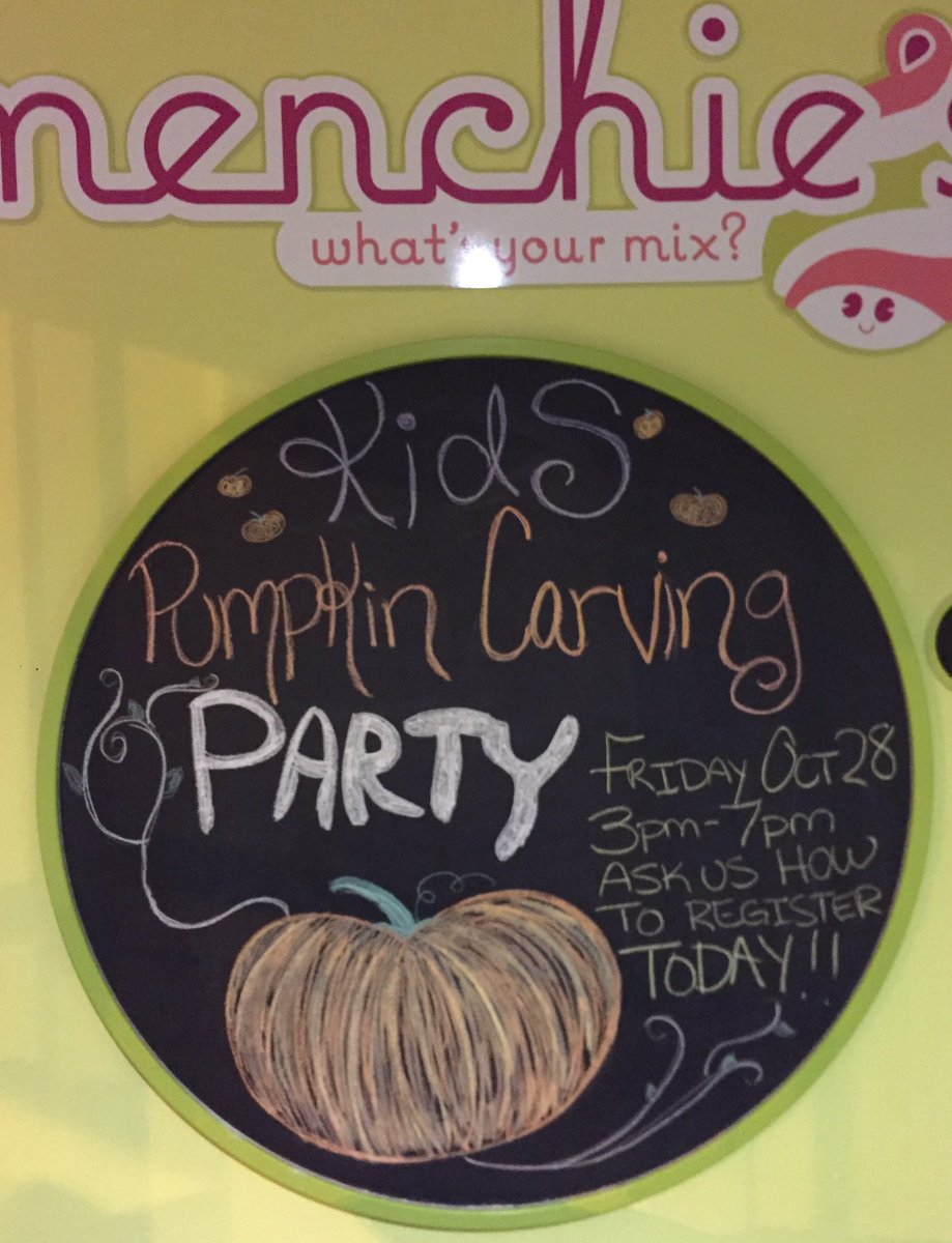 MenchieParkwood's tweet photo. Kids Pumpkin Carving Party #happyhalloween https://t.co/G4HmABoVQg