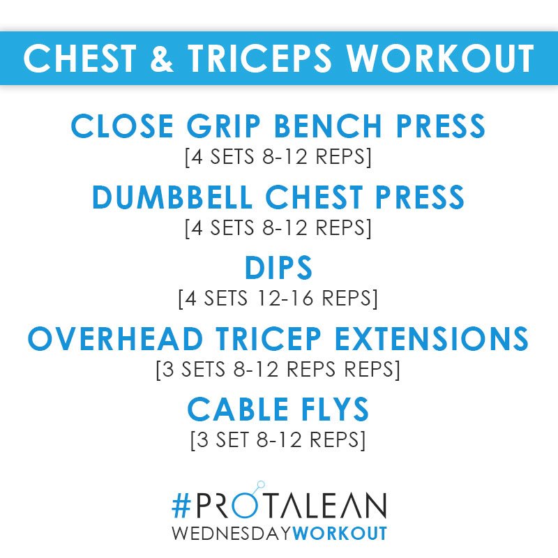 protalean's tweet image. Chest &amp;amp; Triceps!
Like/Retweet if you are going try this workout!
#Protalean #WorkoutWednesday