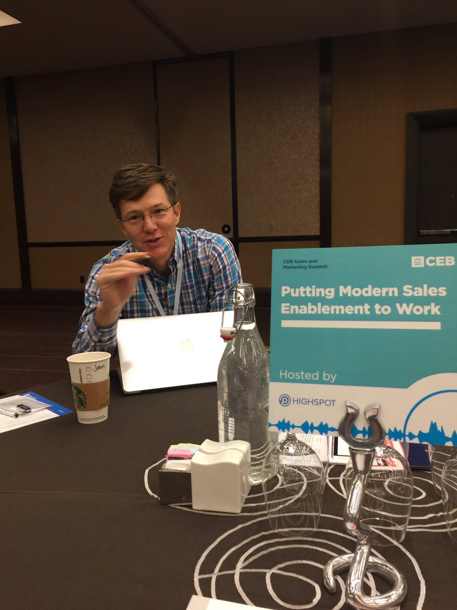 Highspot (@highspot) on Twitter photo #CEBSummit breakfast roundtable discussion around Putting Modern #SalesEnablement to Work is in full swing with <a href="/morebetternow/">John Tintle</a>! #CEBSummit breakfast roundtable discussion around Putting Modern #SalesEnablement to Work is in full swing with <a href="/morebetternow/">John Tintle</a>!